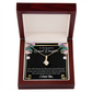To My Granddaughter Always Little Girl Alluring Ribbon Necklace Message Card-Express Your Love Gifts
