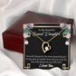 To My Granddaughter Always Little Girl Forever Necklace w Message Card-Express Your Love Gifts