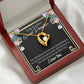 To My Granddaughter Always Little Girl Forever Necklace w Message Card-Express Your Love Gifts