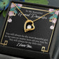 To My Granddaughter Always Little Girl Forever Necklace w Message Card-Express Your Love Gifts