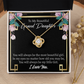 To My Granddaughter Always Little Girl Infinity Knot Necklace Message Card-Express Your Love Gifts
