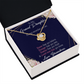 To My Granddaughter Always Remember From Grandma Infinity Knot Necklace Message Card-Express Your Love Gifts