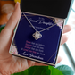 To My Granddaughter Always Remember From Grandma Infinity Knot Necklace Message Card-Express Your Love Gifts