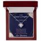 To My Granddaughter Always Remember From Grandma Infinity Knot Necklace Message Card-Express Your Love Gifts