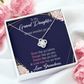 To My Granddaughter Always Remember From Grandma Infinity Knot Necklace Message Card-Express Your Love Gifts