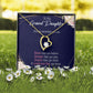 To My Granddaughter Always Remember Granddaughter From Grandma Forever Necklace w Message Card-Express Your Love Gifts