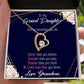 To My Granddaughter Always Remember Granddaughter From Grandma Forever Necklace w Message Card-Express Your Love Gifts