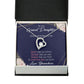 To My Granddaughter Always Remember Granddaughter From Grandma Forever Necklace w Message Card-Express Your Love Gifts