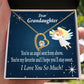 To My Granddaughter Angel Granddaughter Forever Necklace w Message Card-Express Your Love Gifts