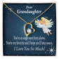 To My Granddaughter Angel Granddaughter Forever Necklace w Message Card-Express Your Love Gifts