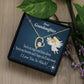 To My Granddaughter Angel Granddaughter Forever Necklace w Message Card-Express Your Love Gifts