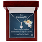 To My Granddaughter Angel Granddaughter From Grandma Alluring Ribbon Necklace Message Card-Express Your Love Gifts