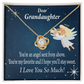 To My Granddaughter Angel Granddaughter Infinity Knot Necklace Message Card-Express Your Love Gifts