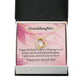 To My Granddaughter Beautiful Granddaughter Birthday Message Forever Necklace w Message Card-Express Your Love Gifts