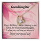 To My Granddaughter Beautiful Granddaughter Birthday Message Forever Necklace w Message Card-Express Your Love Gifts