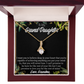 To My Granddaughter Believe Alluring Ribbon Necklace Message Card-Express Your Love Gifts