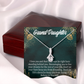 To My Granddaughter Believe in Yourself Alluring Ribbon Necklace Message Card-Express Your Love Gifts