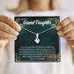 To My Granddaughter Believe in Yourself Alluring Ribbon Necklace Message Card-Express Your Love Gifts