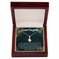 To My Granddaughter Believe in Yourself Alluring Ribbon Necklace Message Card-Express Your Love Gifts