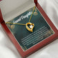 To My Granddaughter Believe in Yourself Forever Necklace w Message Card-Express Your Love Gifts