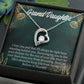 To My Granddaughter Believe in Yourself Forever Necklace w Message Card-Express Your Love Gifts