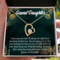 To My Granddaughter Believe in Yourself Forever Necklace w Message Card-Express Your Love Gifts