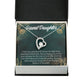 To My Granddaughter Believe in Yourself Forever Necklace w Message Card-Express Your Love Gifts