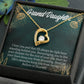 To My Granddaughter Believe in Yourself Forever Necklace w Message Card-Express Your Love Gifts