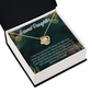To My Granddaughter Believe in Yourself Infinity Knot Necklace Message Card-Express Your Love Gifts
