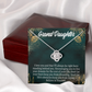 To My Granddaughter Believe in Yourself Infinity Knot Necklace Message Card-Express Your Love Gifts
