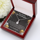 To My Granddaughter Birthday Card For Granddaughter Alluring Ribbon Necklace Message Card-Express Your Love Gifts