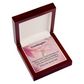 To My Granddaughter Birthday Granddaughter Alluring Ribbon Necklace Message Card-Express Your Love Gifts