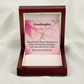 To My Granddaughter Birthday Granddaughter Alluring Ribbon Necklace Message Card-Express Your Love Gifts