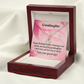 To My Granddaughter Birthday Granddaughter Alluring Ribbon Necklace Message Card-Express Your Love Gifts