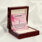 To My Granddaughter Birthday Granddaughter Alluring Ribbon Necklace Message Card-Express Your Love Gifts