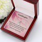 To My Granddaughter Birthday Granddaughter Alluring Ribbon Necklace Message Card-Express Your Love Gifts