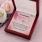 To My Granddaughter Birthday Granddaughter Alluring Ribbon Necklace Message Card-Express Your Love Gifts