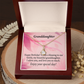 To My Granddaughter Birthday Granddaughter Alluring Ribbon Necklace Message Card-Express Your Love Gifts