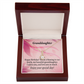 To My Granddaughter Birthday Granddaughter Alluring Ribbon Necklace Message Card-Express Your Love Gifts