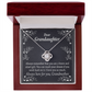 To My Granddaughter Brave and Smart Granddaughter From Grandma Infinity Knot Necklace Message Card-Express Your Love Gifts
