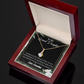 To My Granddaughter Encouragement from Grandma Alluring Ribbon Necklace Message Card-Express Your Love Gifts