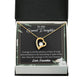To My Granddaughter Encouragement From Grandma Forever Necklace w Message Card-Express Your Love Gifts