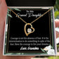 To My Granddaughter Encouragement From Grandma Forever Necklace w Message Card-Express Your Love Gifts