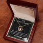 To My Granddaughter Encouragement From Grandma Forever Necklace w Message Card-Express Your Love Gifts