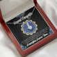 To My Granddaughter Encouragement from Grandpa Alluring Ribbon Necklace Message Card-Express Your Love Gifts