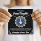 To My Granddaughter Encouragement from Grandpa Alluring Ribbon Necklace Message Card-Express Your Love Gifts