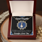 To My Granddaughter Encouragement from Grandpa Alluring Ribbon Necklace Message Card-Express Your Love Gifts