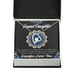 To My Granddaughter Encouragement From Grandpa Forever Necklace w Message Card-Express Your Love Gifts