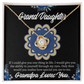 To My Granddaughter Encouragement From Grandpa Infinity Knot Necklace Message Card-Express Your Love Gifts