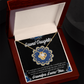 To My Granddaughter Encouragement From Grandpa Infinity Knot Necklace Message Card-Express Your Love Gifts